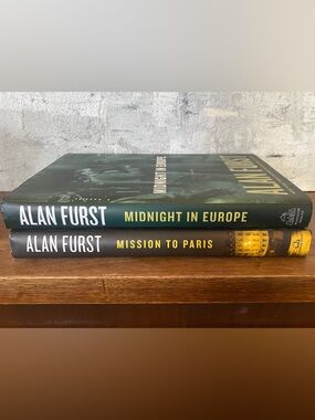 Alan Furst WWII Spy Thriller Book Set - Midnight in Europe & Mission to Paris
